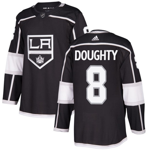 Adidas Los Angeles Kings 8 Drew Doughty Black Home Authentic Stitched Youth NHL Jersey